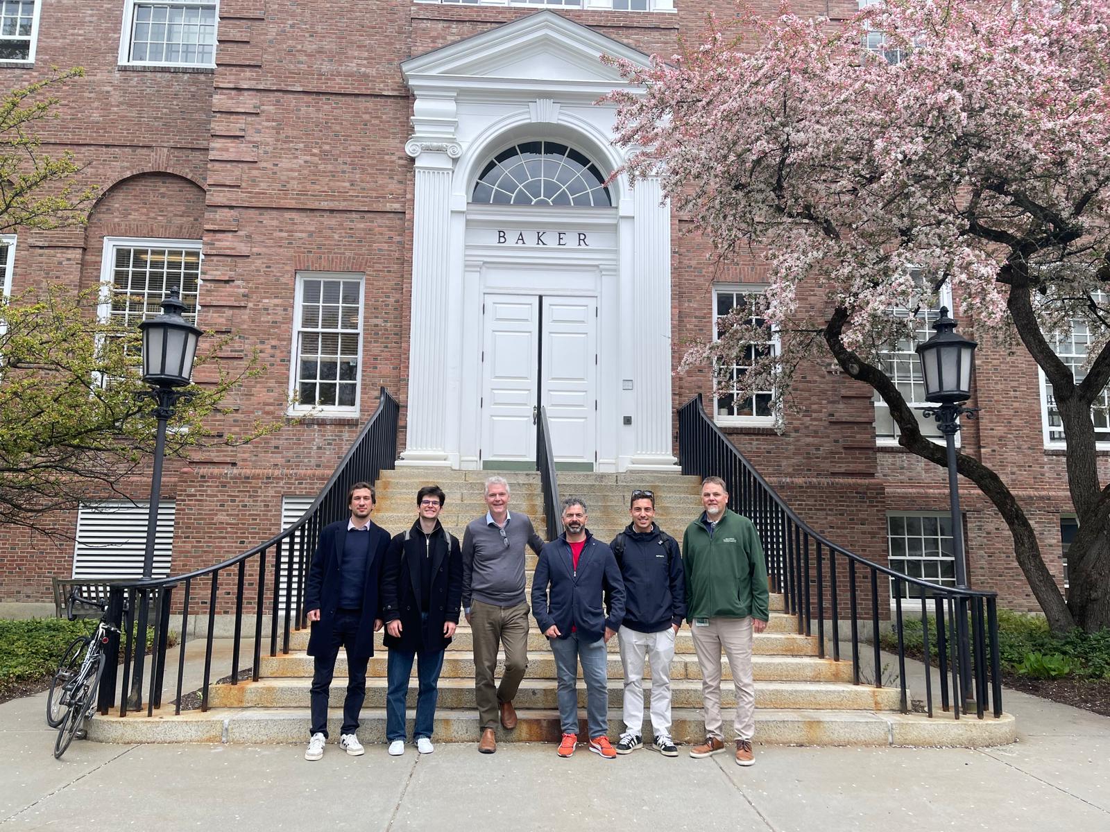 RTBeamTech leadership team visiting advisor Prof. Brian Pogue at Dartmouth