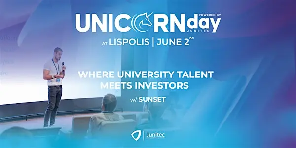 Gonçalo Roriz and Manuel Ratola presenting FLASHGuard at Unicorn Day 2026